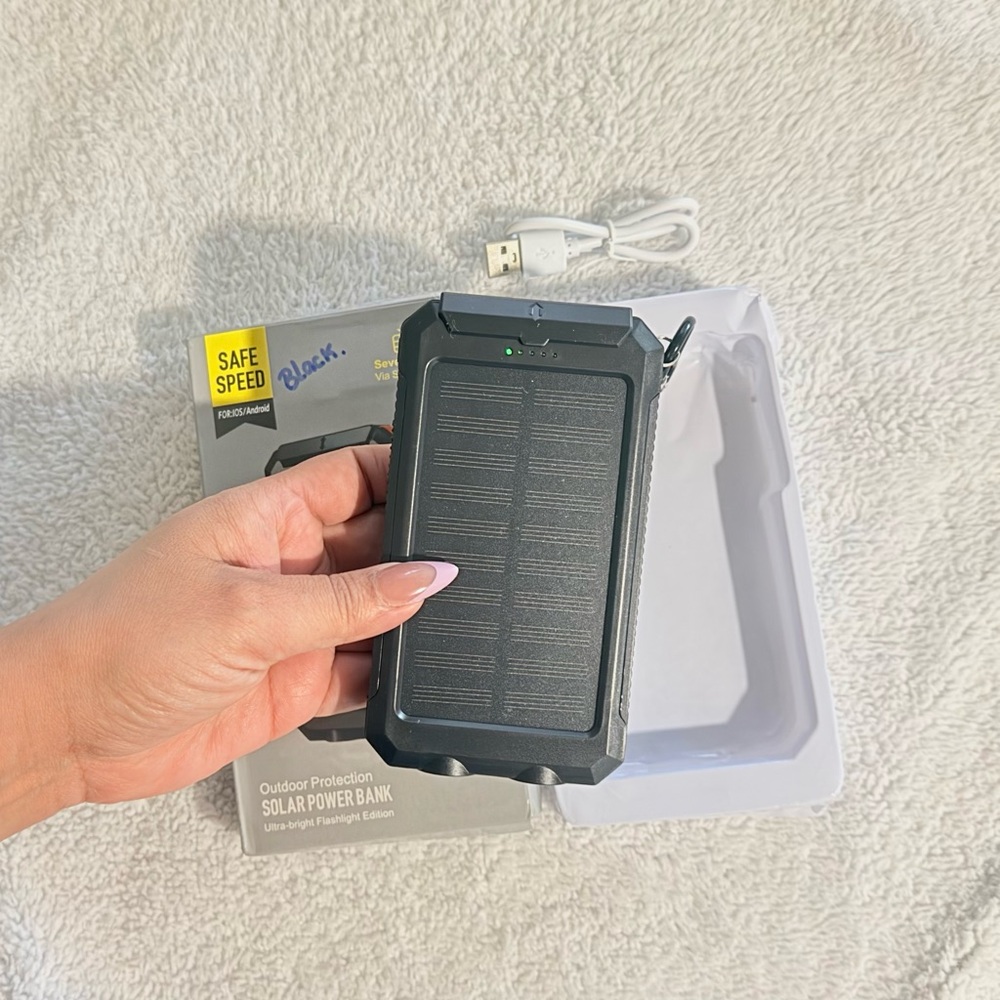38800mAh Solar Power Bank Portable Charger USB Battery Pack for iPhone & Android